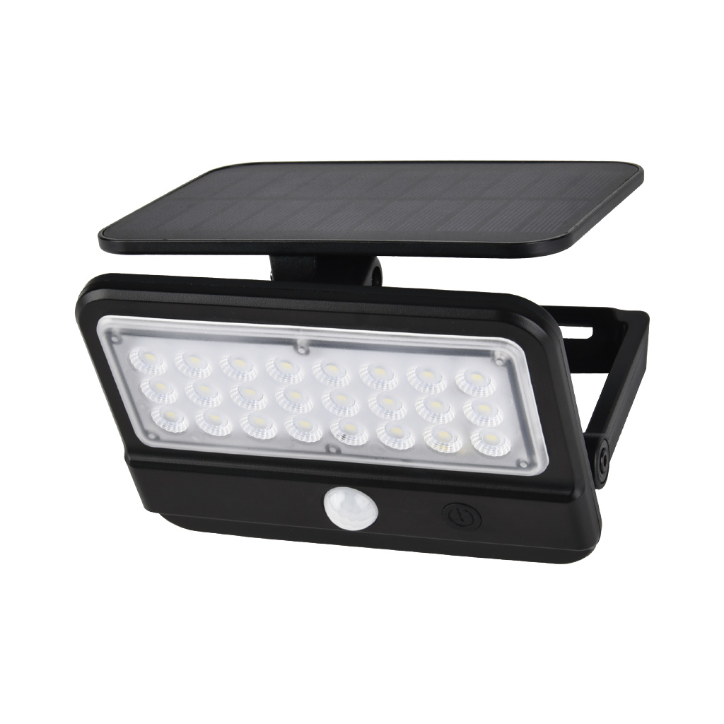 [L002208] LAMPARA LED SOLAR TIPO REFLECTOR 5W DL C/SENSOR LIGHT-TEC