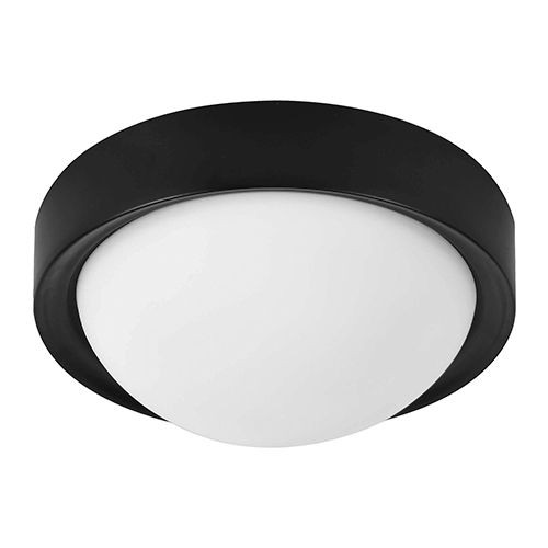 [L002245] LAMPARA DE TECHO REDONDA 10 PULG. S/B NEGRA LC