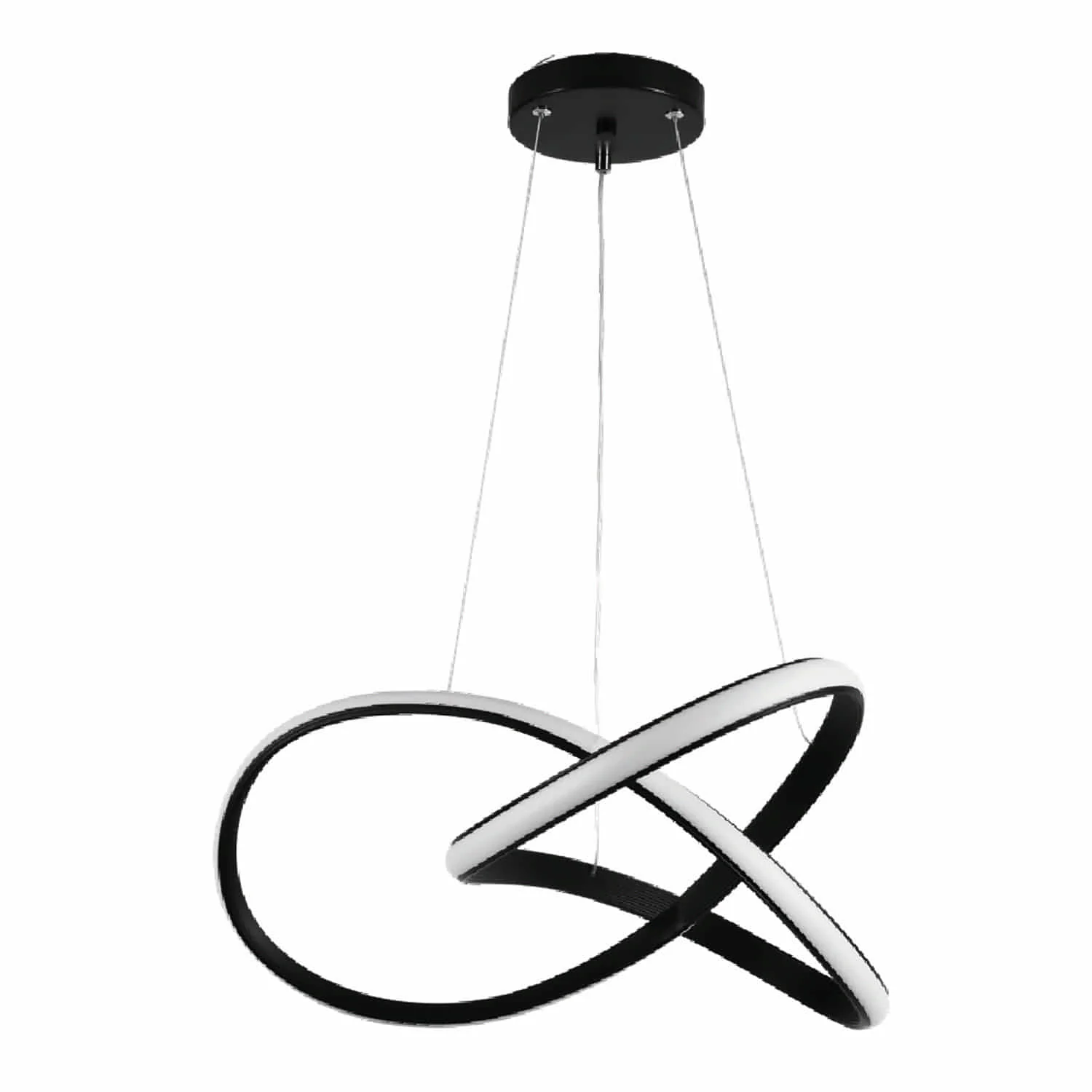 [L002270] LAMPARA COLGANTE LED 48W CCT MV NEGRA LC