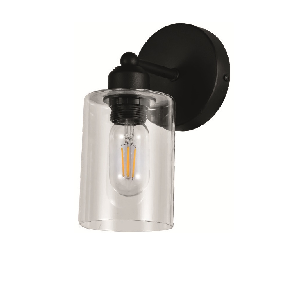 [L002277] [L002277] LAMPARA DE PARED S/B E27 1X40W NEGRA LC