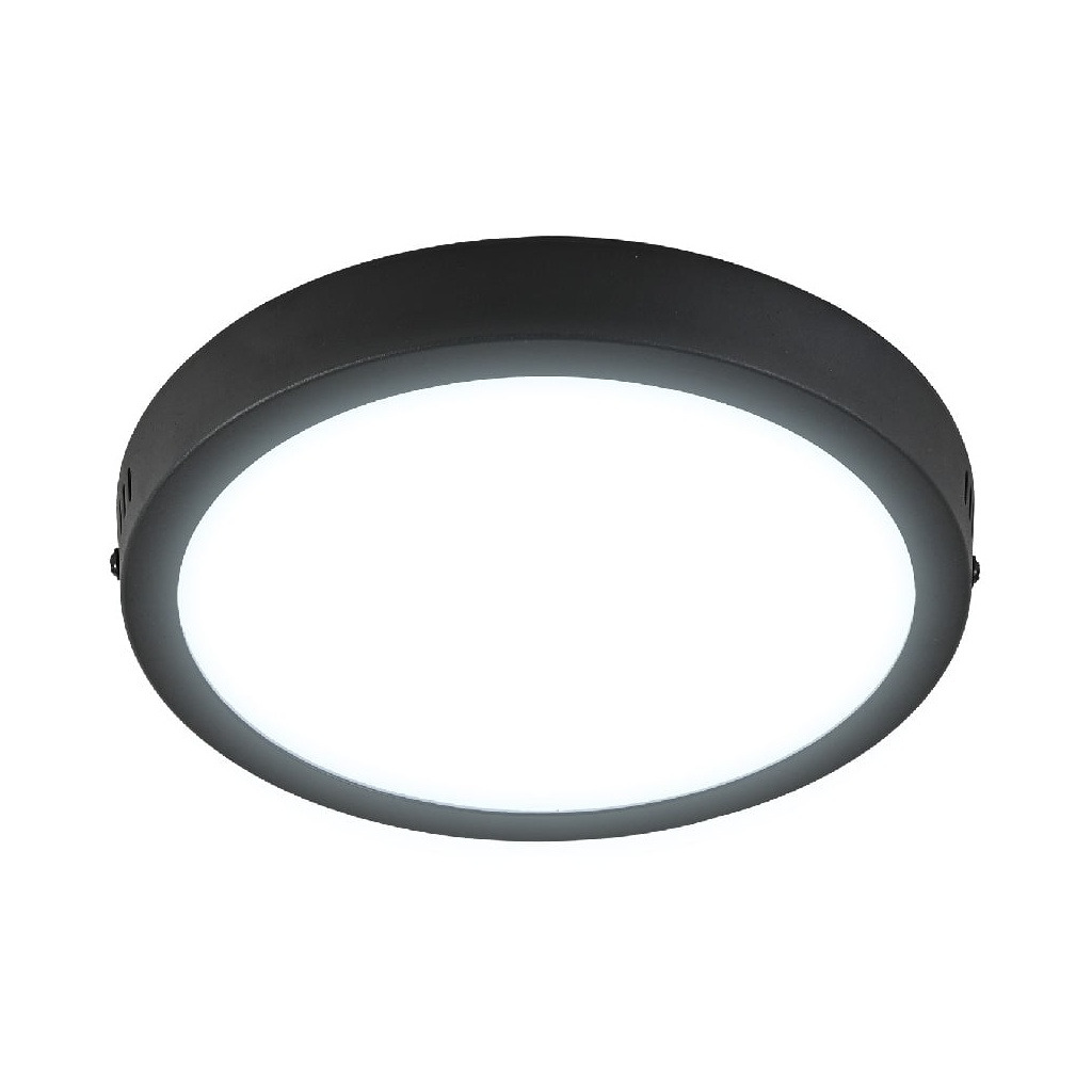 [L002397] LAMPARA LED PARA TECHO REDONDA 18W DL NEGRA TECNO LITE