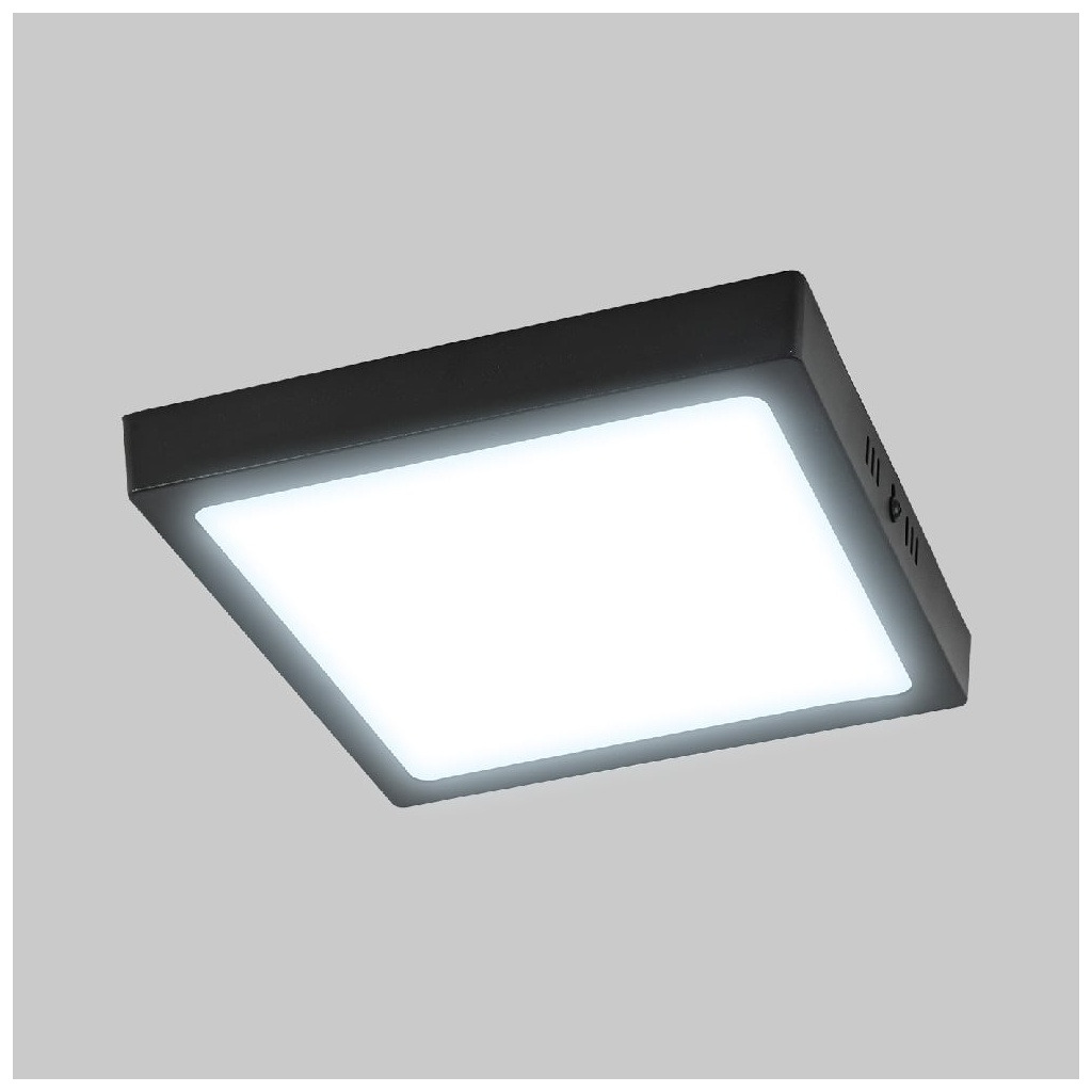 [L002400] LAMPARA LED PARA TECHO CUADRADA 18W DL NEGRA TECNO LITE