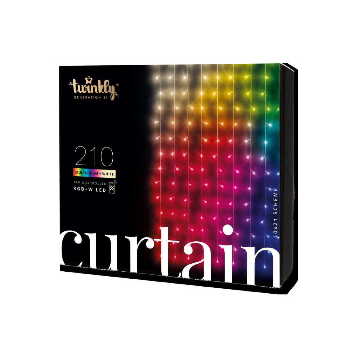[MAN0134] CORTINA LED 210 LUCES RGB MV TWINKLY
