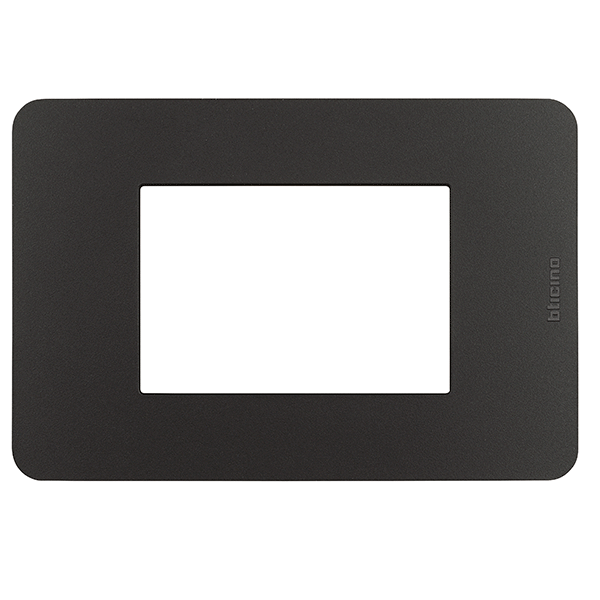 [MTXG021] PLACA DOBLE NEGRO SIN PUENTE MATIX GO BTICINO