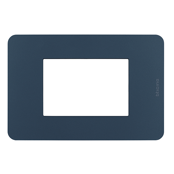 [MTXG024] PLACA TRIPLE AZUL SIN PUENTE MATIX GO BTICINO