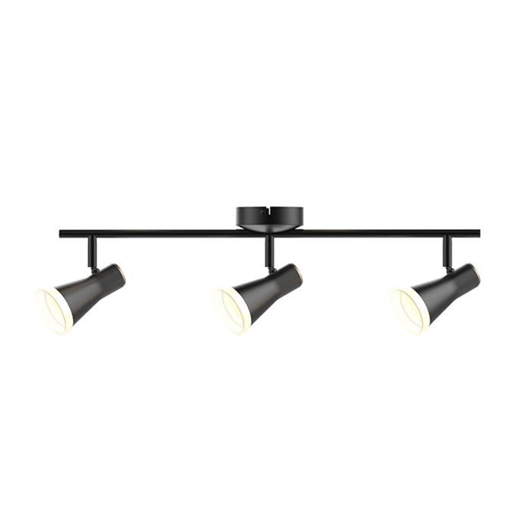 [SPO0084] [SPO0084] LAMPARA LED TIPO SPOT TRIPLE 3X4W MV 3000K NEGRO TECNO LITE